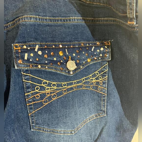 Urban Outfitters BDG Women's Plus Size Denim Wide Leg Blue Jeans Size 40 - Picture 3 of 8